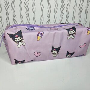 Kuromi Purple Sanrio Pencil Case Makeup Bag